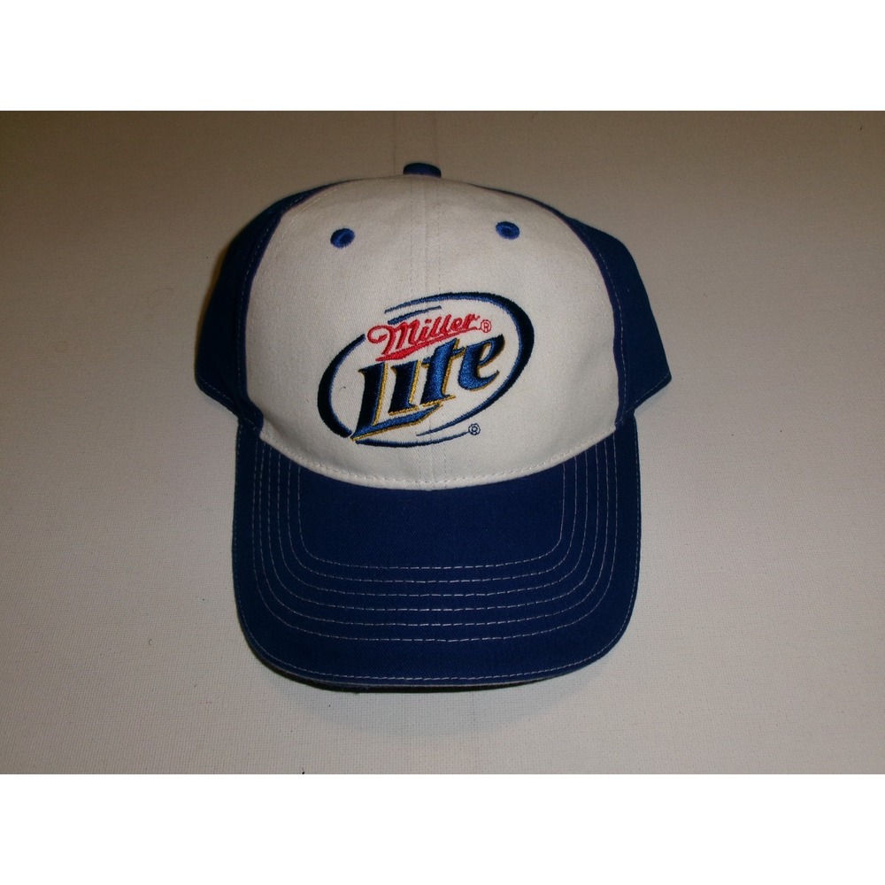 MILLER LITE BEER FLOPPY BUCKET BEACH GOLF HAT CAP VINTAGE DEADSTOCK U5